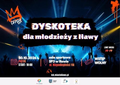 Dyskoteka dla młodzieży z Iławy w ramach IBO